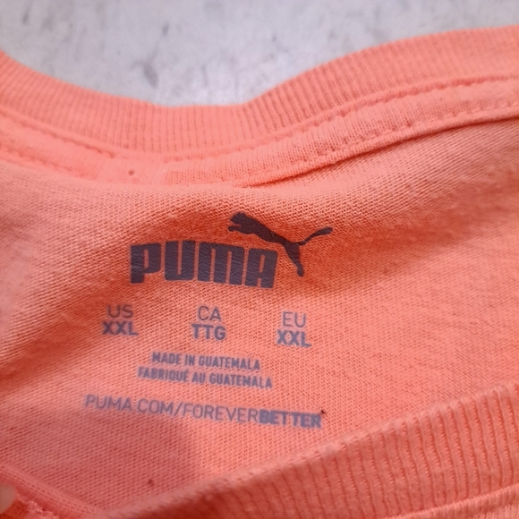 PUMA | Women's coral pink Casual logo graphic T shirt - Picture 5 of 7